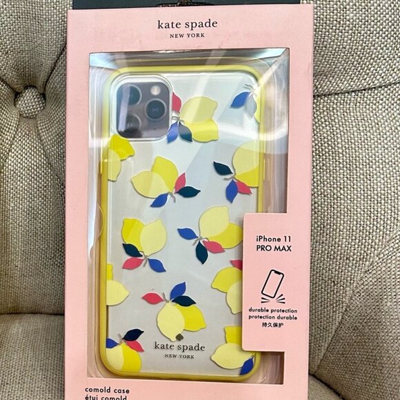 NEW Kate Spade New York Lemons Clear Phone Case iPhone 11 Pro Max NIB - Picture 1 of 7